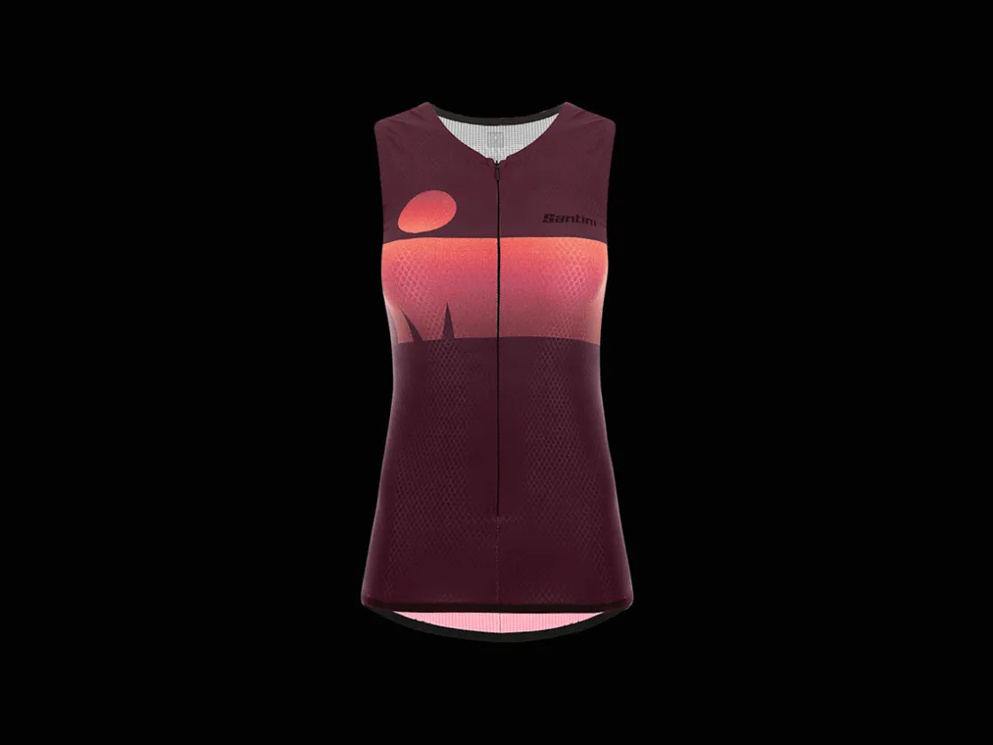 Trek Bikes Santini Ironman Audax Women's Triathlon Top Dark Purple/Dark Pink Online