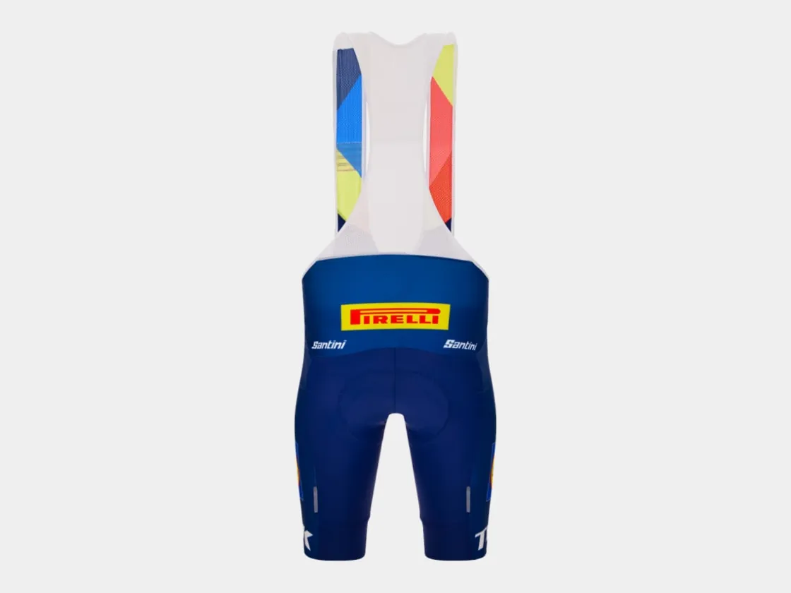 Trek Bikes Santini Lidl-Trek Replica Race Bib Short Dark Blue/Yellow Sale