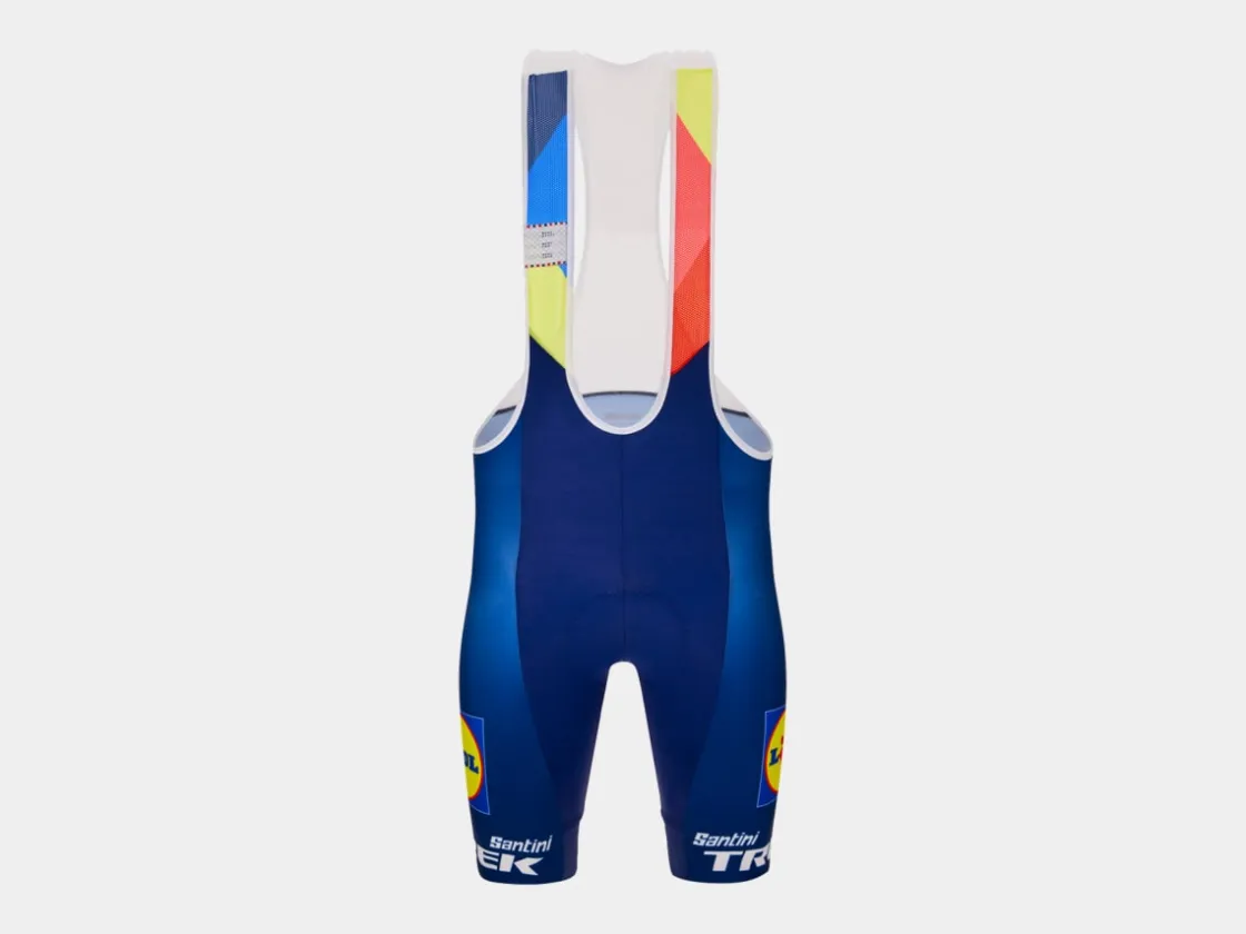 Trek Bikes Santini Lidl-Trek Replica Race Bib Short Dark Blue/Yellow Sale