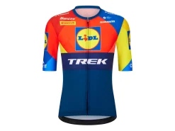 Trek Bikes Santini Lidl-Trek Replica Race Jersey Dark Blue/Yellow Best Sale