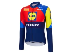 Trek Bikes Santini Lidl-Trek Team Replica LS Thermal Race Jersey Dark Blue/Yellow Shop