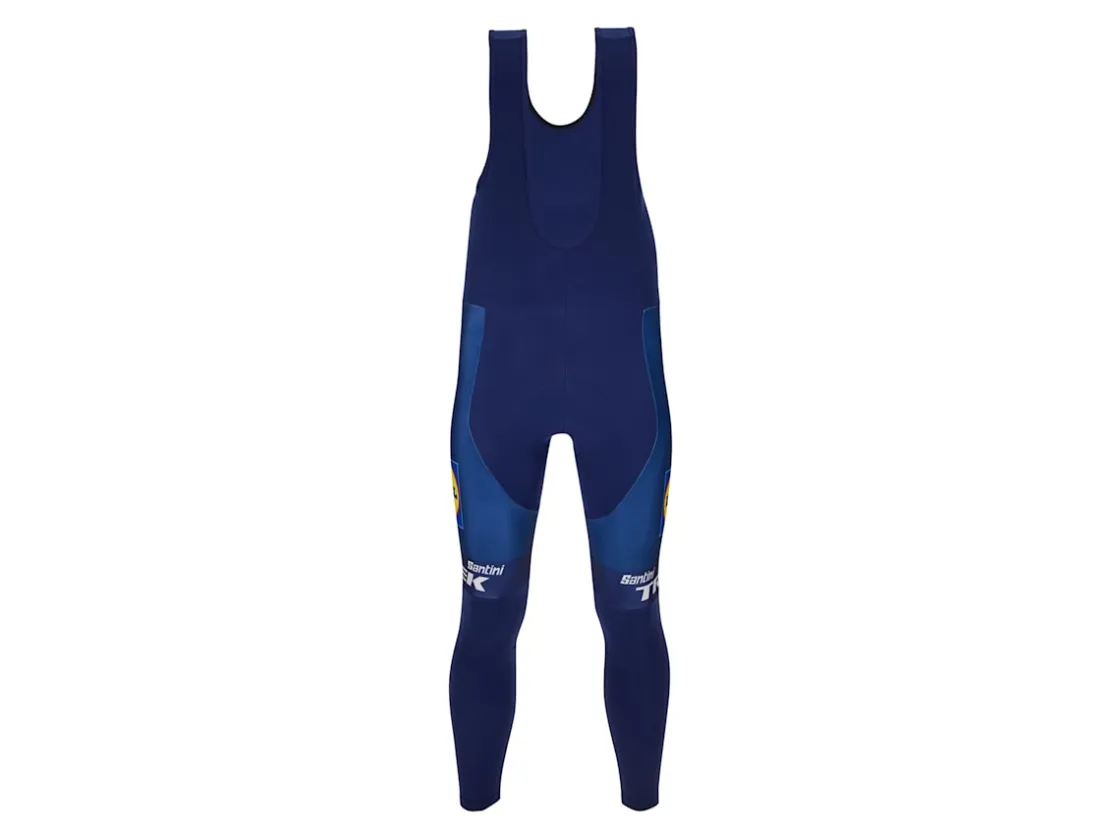 Trek Bikes Santini Lidl-Trek Team Replica Thermal Bib Tight Dark Blue/Yellow Best Sale