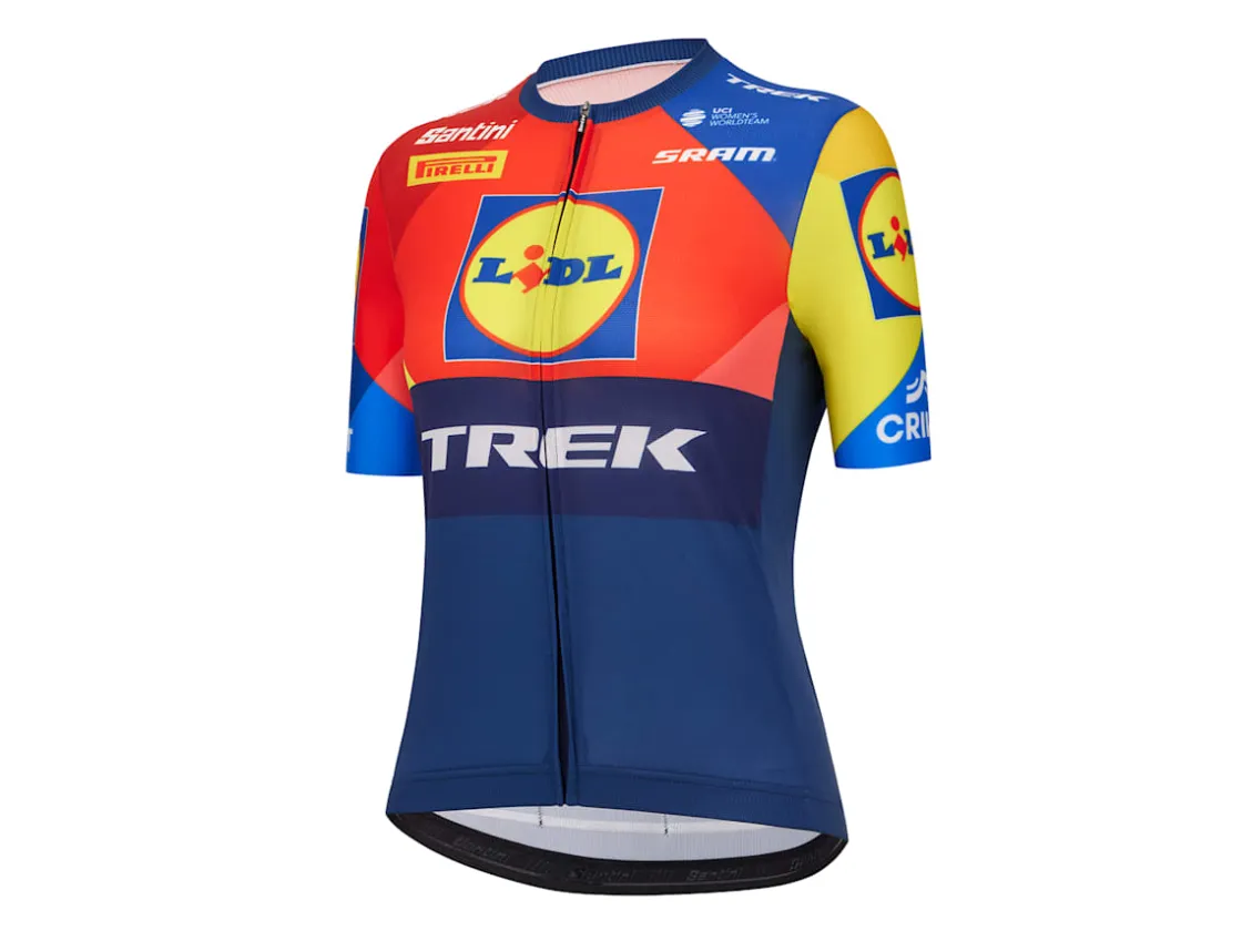 Trek Bikes Santini Lidl-Trek Women's Replica Race Jersey Dark Blue/Yellow Online