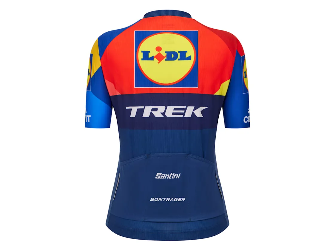 Trek Bikes Santini Lidl-Trek Women's Replica Race Jersey Dark Blue/Yellow Online