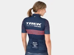 Trek Bikes Santini Trek Factory Racing Women's CX Team Replica Cycling Jersey Dark Blue/Radioactive Coral Outlet