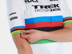 Trek Bikes Santini Trek Factory Racing Women's Replica World Champion Cycling Jersey White/Yellow Best Sale