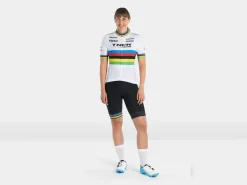 Trek Bikes Santini Trek Factory Racing Women's Replica World Champion Cycling Jersey White/Yellow Best Sale