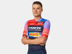 Trek Bikes Santini Trek Factory Racing Men's Team Replica Cycling Jersey Dark Blue Fashion