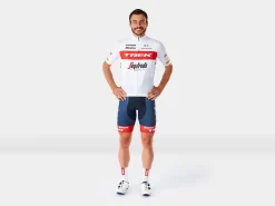 Trek Bikes Santini Trek-Segafredo Men's Team Replica Race Jersey White/Red Cheap