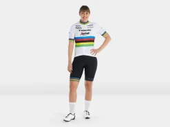 Trek Bikes Santini Trek-Segafredo Women's Replica World Champion Cycling Jersey White/Yellow Fashion