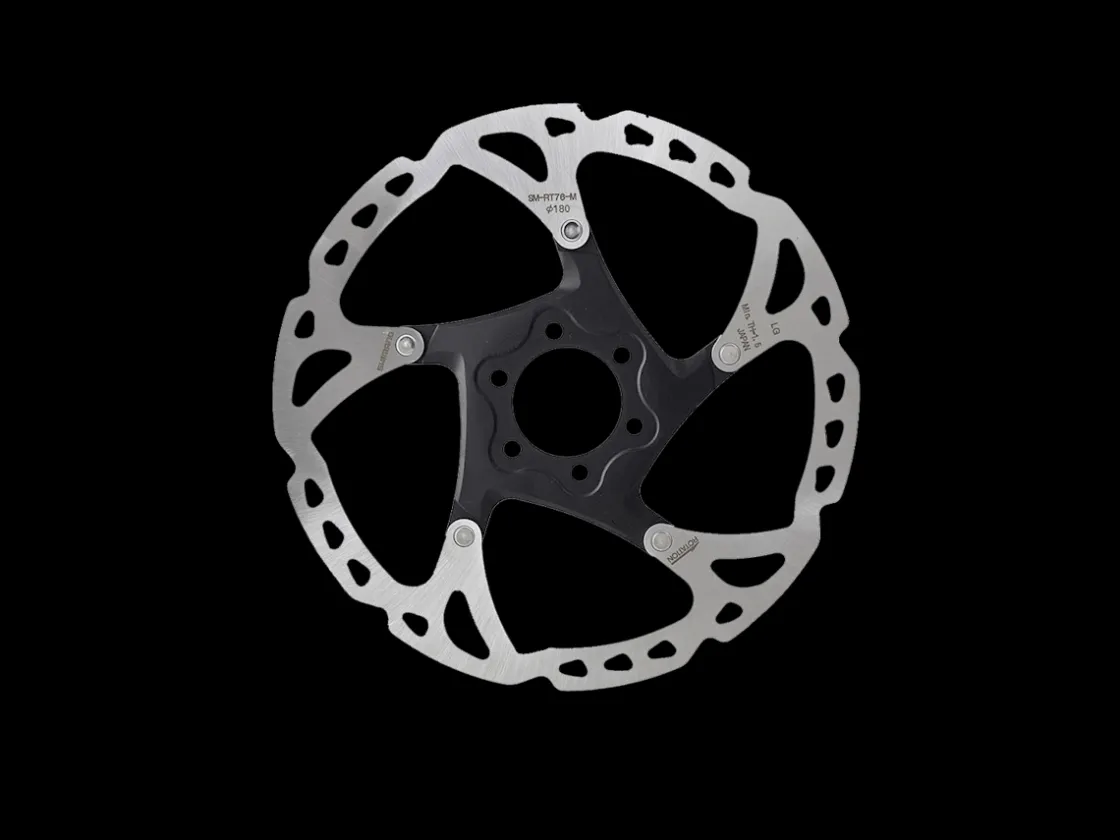 Trek Bikes Shimano Deore XT RT76 6-Bolt Disc Brake Rotor Silver/Black New
