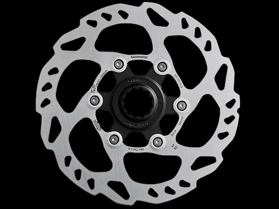 Trek Bikes Shimano RT70 Centerlock IceTech Disc Brake Rotor Silver/Black Clearance