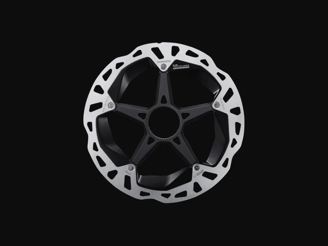 Trek Bikes Shimano XTR MT900 Centerlock Disc Brake Rotor with External-Notched Lockring Silver/Black Fashion