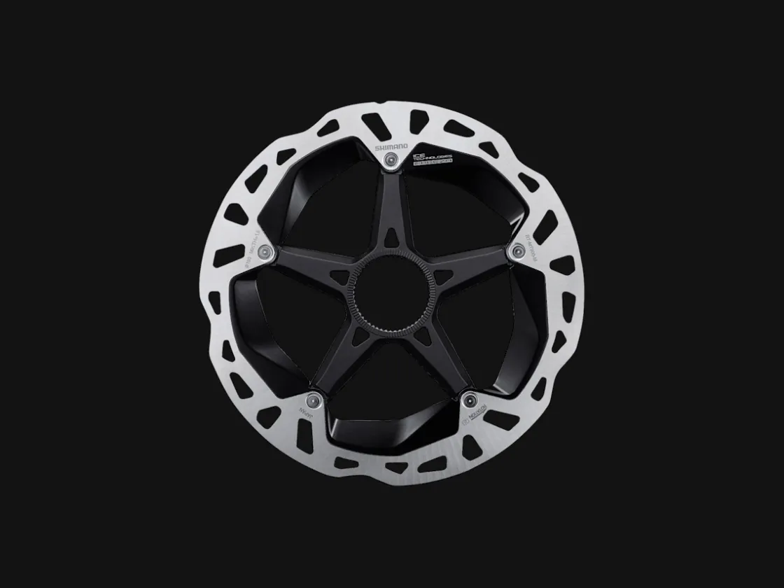 Trek Bikes Shimano XTR MT900 Centerlock Disc Brake Rotor with External-Notched Lockring Silver/Black Fashion