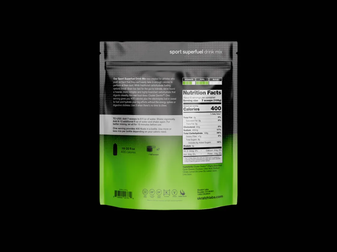 Trek Bikes Skratch Labs Sport Super High-Carb Drink Mix 8-Serving Bag Clearance