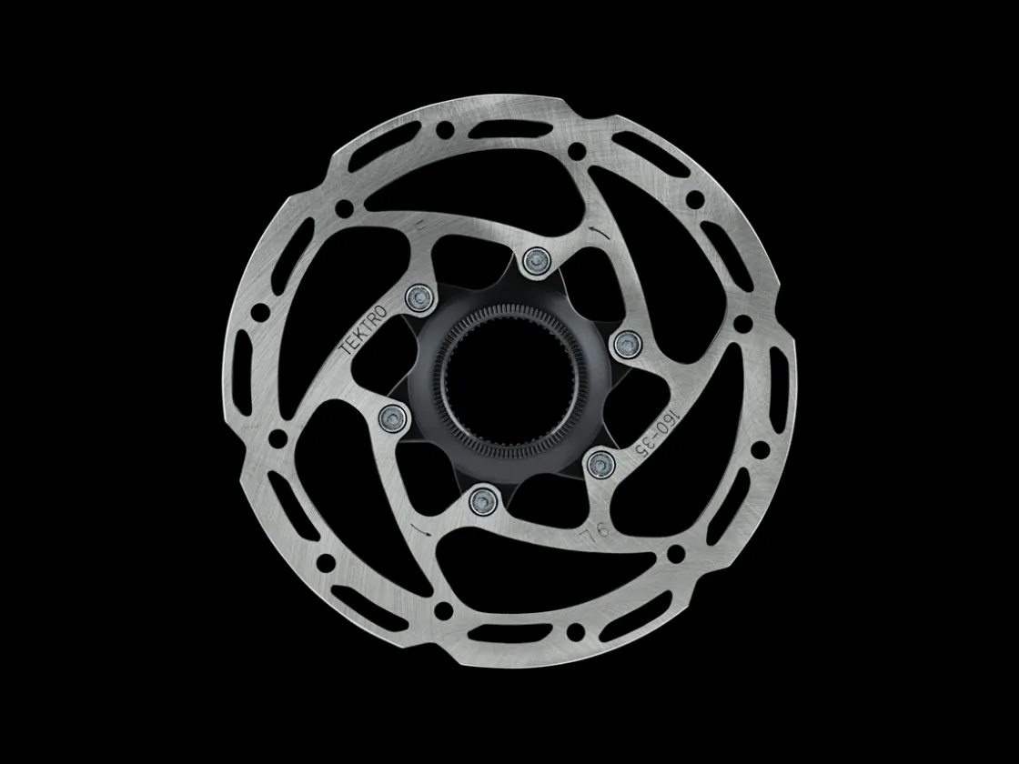 Trek Bikes Tektro Centerlock Disc Brake Rotor Black/Silver Clearance