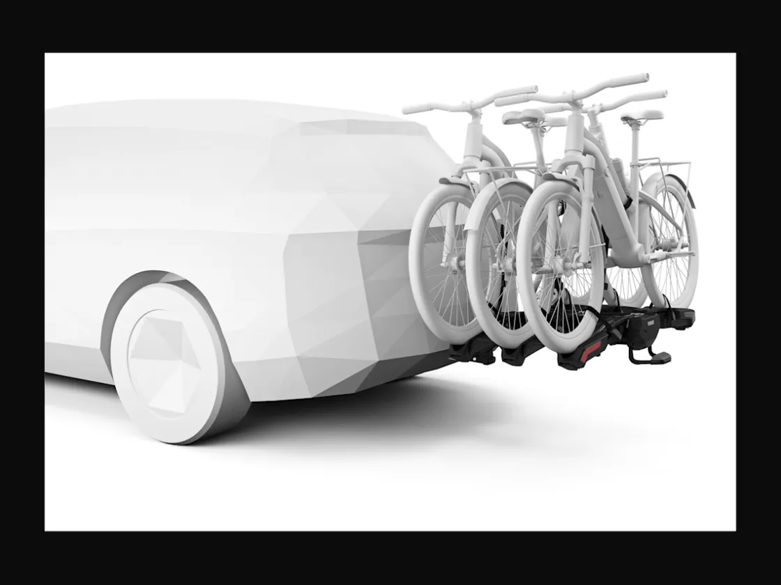 Trek Bikes Thule Epos 3-Bike 2" Hitch Rack Black/Silver Cheap