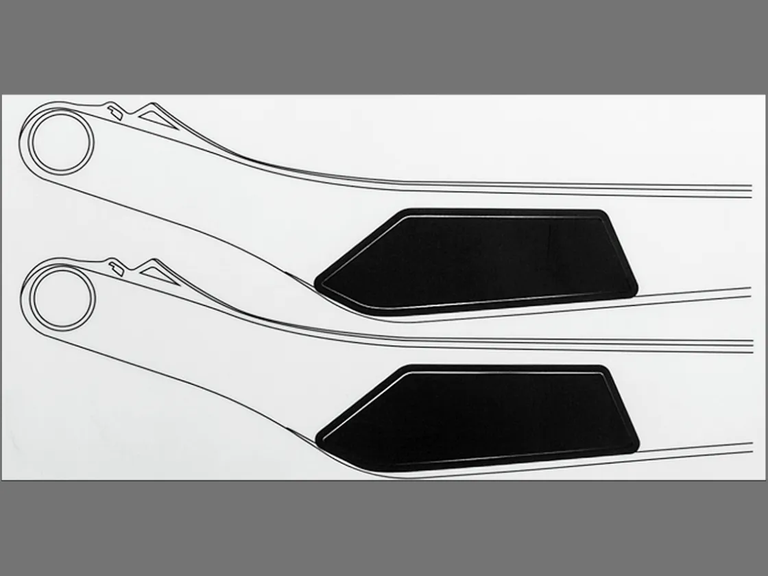 Trek Bikes Trek 2020 Top Fuel 29 Chainstay Logo Decal Black Cheap