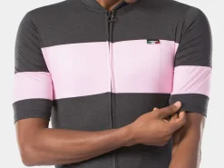 Trek Bikes Trek Calivetta Short Sleeve Cycling Jersey Black/Light Blue Outlet