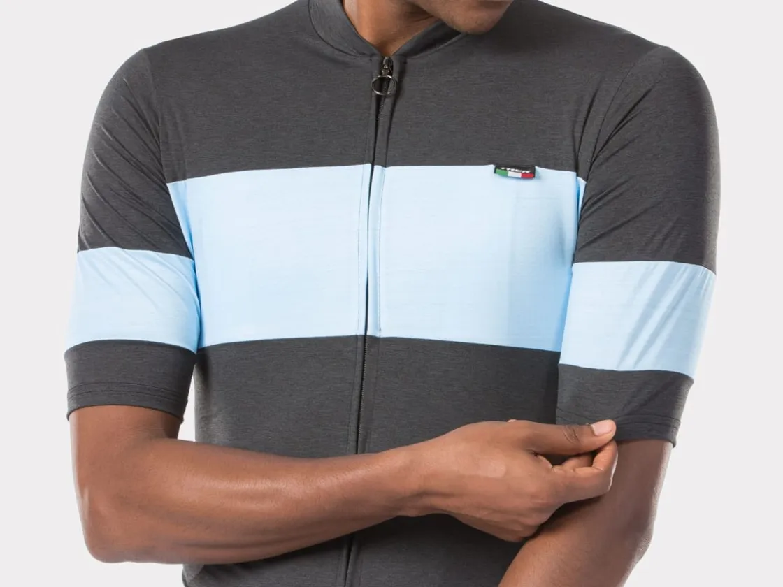 Trek Bikes Trek Calivetta Short Sleeve Cycling Jersey Black/Light Blue Outlet
