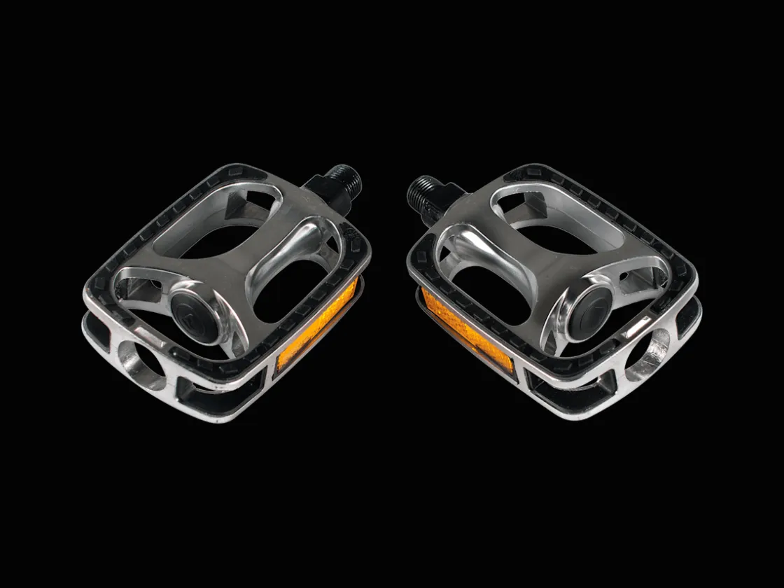 Trek Bikes Trek Hybrid Pedal Set Silver/Black Clearance
