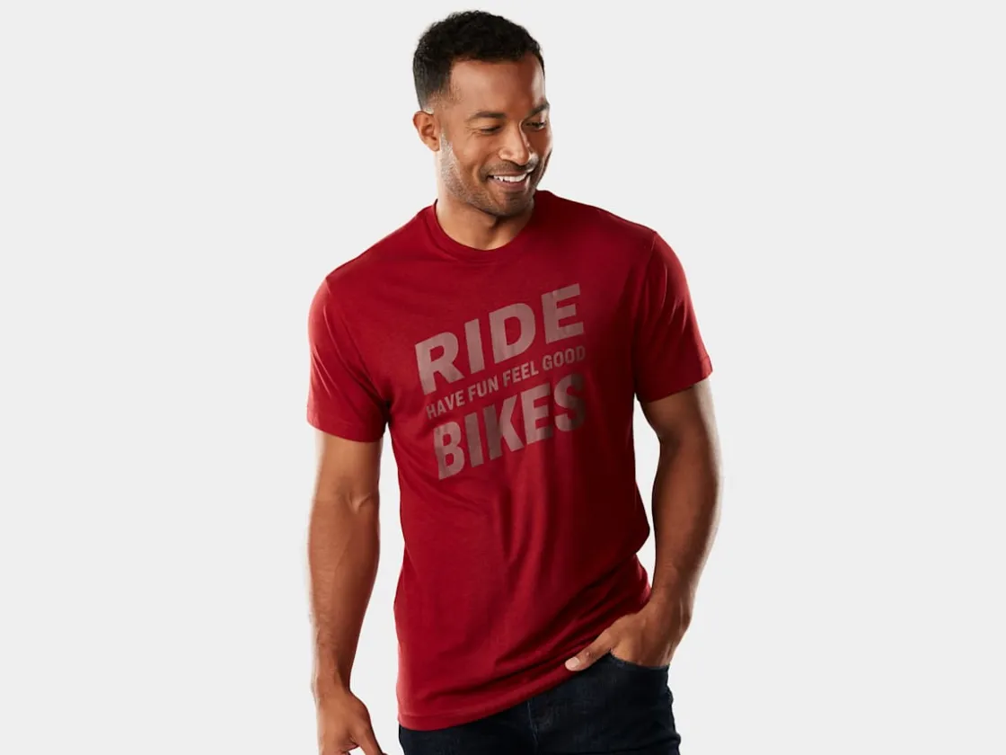 Trek Bikes Trek RBHFFG Unisex T-Shirt Dark Red Clearance