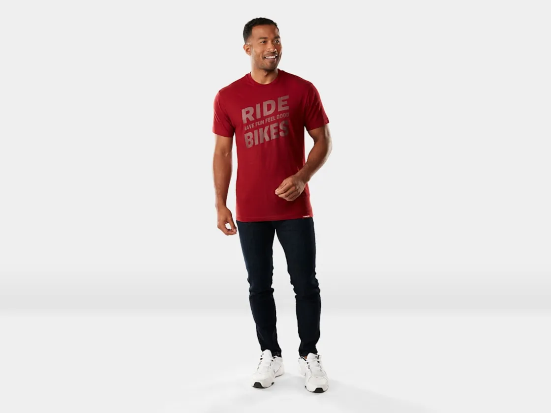 Trek Bikes Trek RBHFFG Unisex T-Shirt Dark Red Clearance