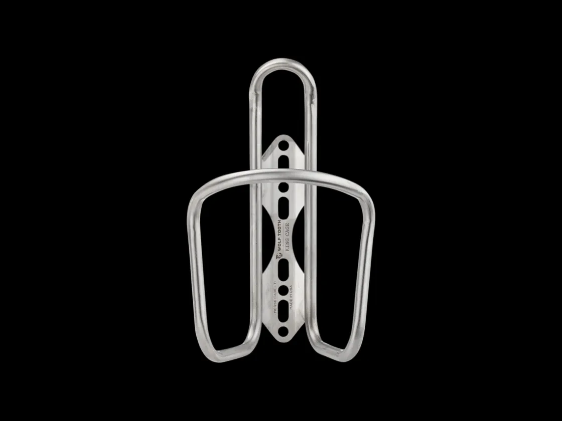 Trek Bikes Wolf Tooth Morse Titanium Water Bottle Cage Silver Sale
